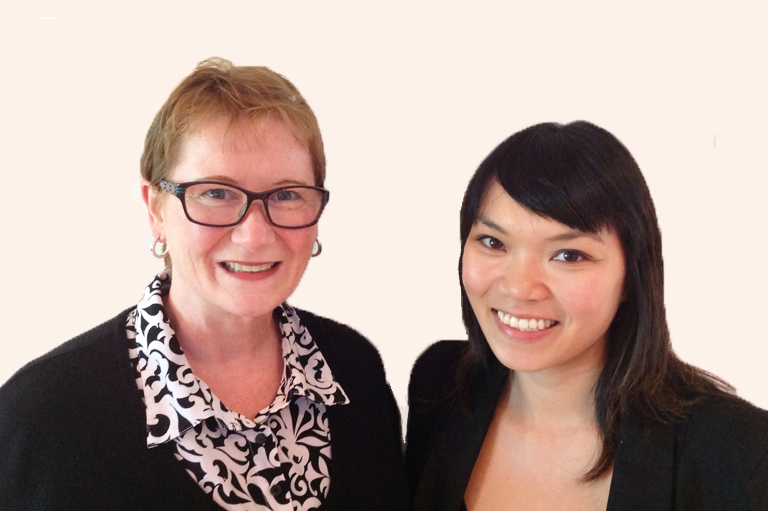 Laurie Cassie and Sharon Moy, recipients of the 2014 Governor General's History Award for Excellence in Teaching